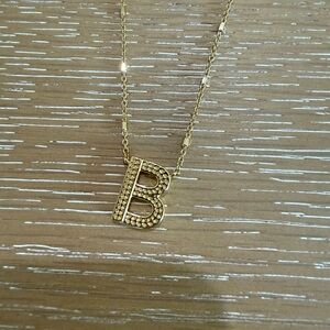 Kendra Scott Gold Initial 'B' Pendant Necklace
